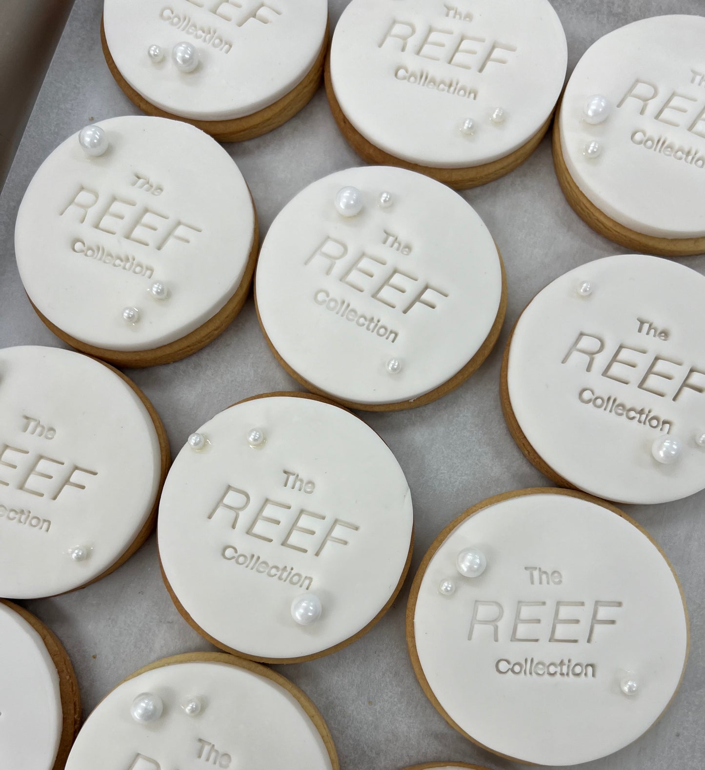 Custom Logo/Text Embossed Cookies (min 30)