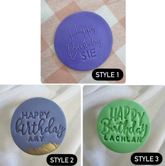 Happy Birthday [NAME] Cookies (min 30)