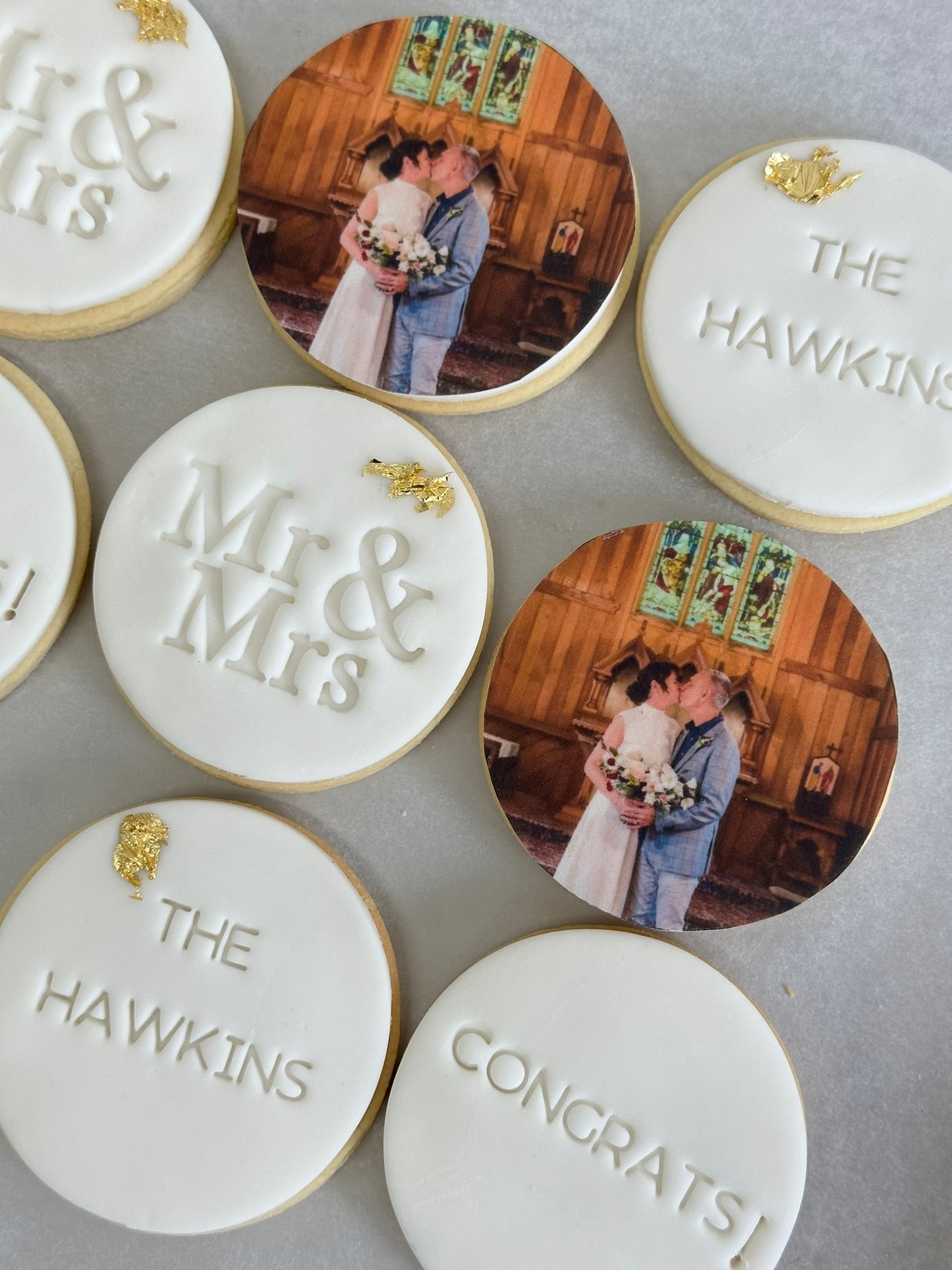 Custom Wedding Cookies (Pack of 6)