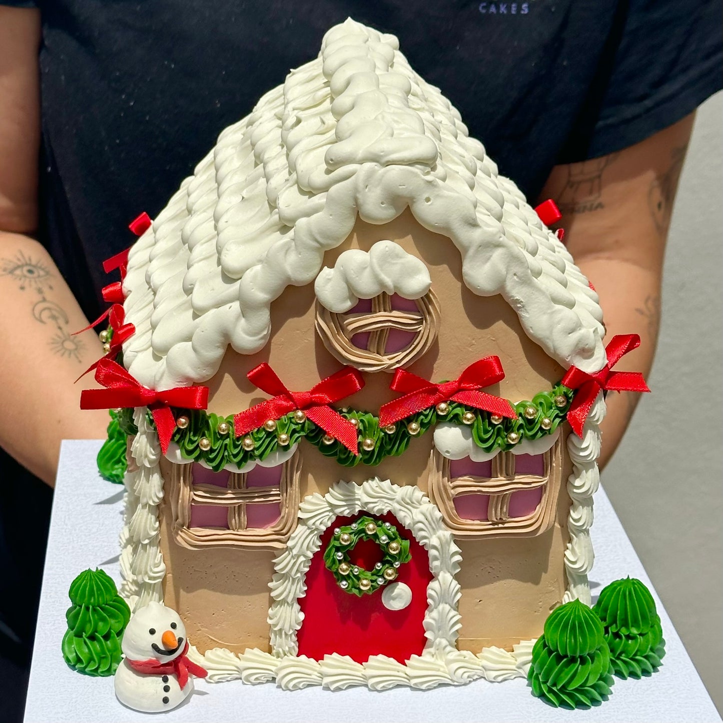 Gingerbread House Cake